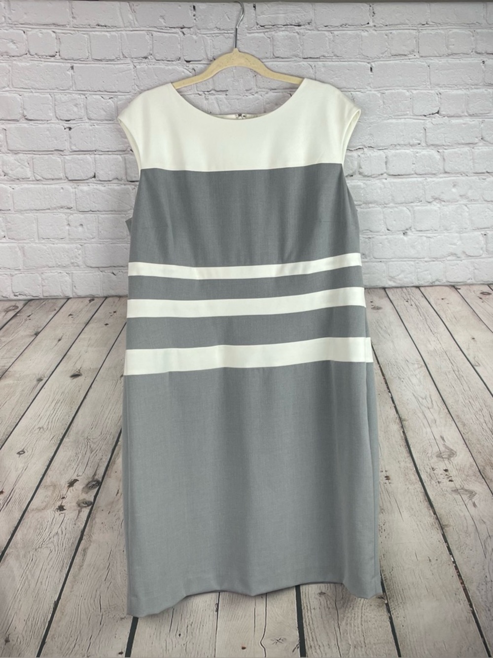 Lauren Ralph Lauren Size 16 Career Office Professional Color Block Sheath Dress